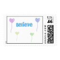 Believe stamp
