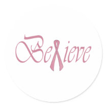 Believe Round Sticker
