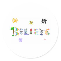 Believe stickers
