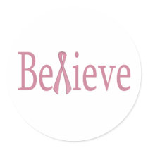 Believe Round Stickers