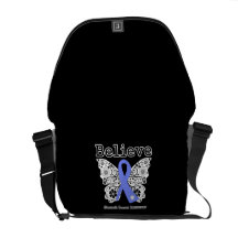 Believe - Stomach Cancer Butterfly Messenger Bags