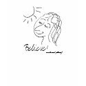 Believe! T-Shirt With Smiling Woman by Poetlady Believe! T-Shirt With Smiling Woman
