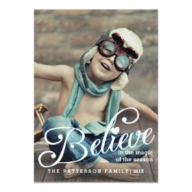 BELIEVE | The Magic of Christmas Photo Card