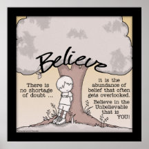 Believe Tree Print
