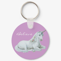 Believe Unicorn Keychain