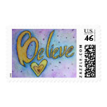 Believe Word Personalized Custom Postage Stamps