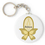 Believe- Yellow Awareness Key Chains