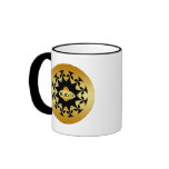 BELIEVER - GOLD ALIENS AND UFO COFFEE MUG