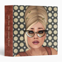 Belinda Beehive Retro Chic 1.5" Custom Binder