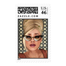Belinda Beehive Retro Chic Postage