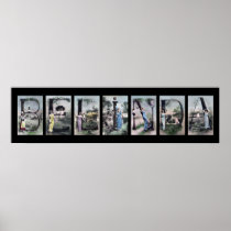 BELINDA Letter Name Art Posters