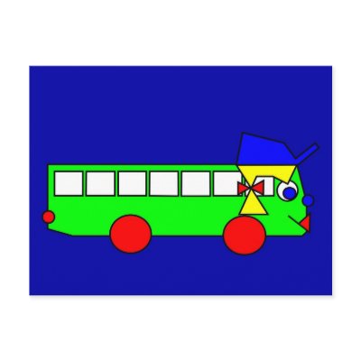Belinda the Bus Postcards by lonvig