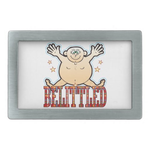 Belittled Fat Man Belt Buckle Zazzle