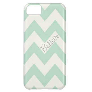 Belive Light Green Chevron iPhone 5C Cases