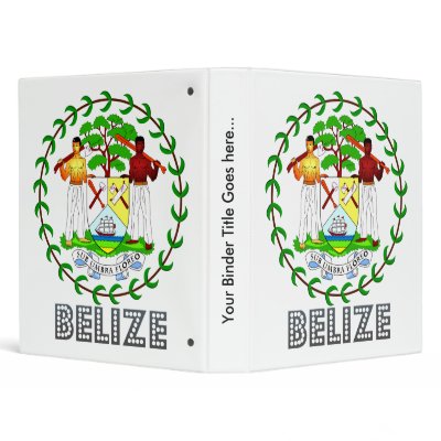 Belize Coat of Arms Binders by representmycountry