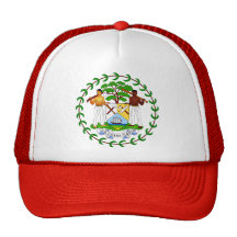 Belize Coat of Arms detail Trucker Hats