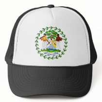 Belize coat of arms hats