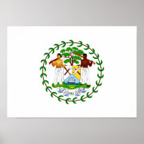Belize Coat of Arms Poster
