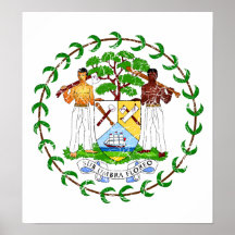Belize Coat Of Arms Posters