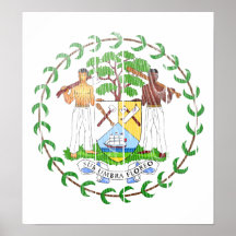 Belize Coat Of Arms Posters