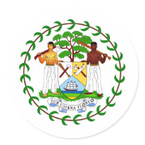 Belize Coat of Arms Stickers