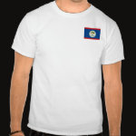Belize Flag Map Basic T-Shirt