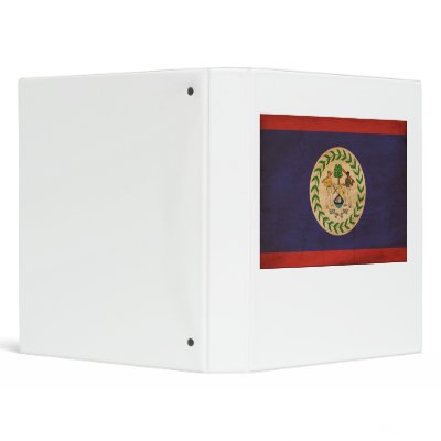 Belize Flag Binders by Zipperedflags