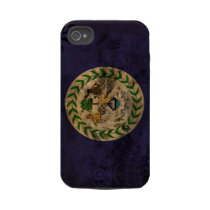 Belize Flag Tough Iphone 4 Cover