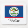 Belize Flag Design Mouse Pad