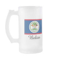 Belize Flag Design mugs