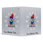 Belize Flag Map 2.0 3 Ring Binder