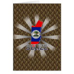 Belize Flag Map 2.0 Greeting Card