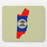 Belize flag map mousepads