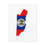 Belize flag map postcard
