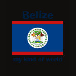 Belize Flag Map Text Ladies Baby Doll