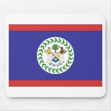Belize Flag Mouse Pad