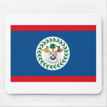 Belize Flag Mousepad