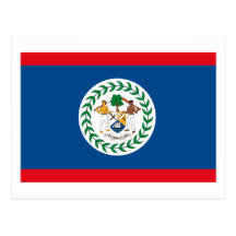 Belize Flag Postcard