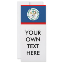 Belize Flag Full Color Rack Card