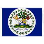 Belize High quality Flag Card