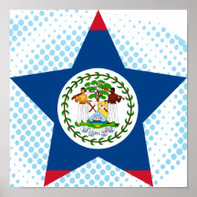 Belize Star Posters