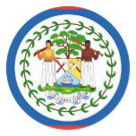 Belize Round Stickers