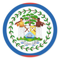Belize Round Stickers