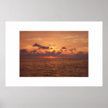 Belize Sunrise Poster