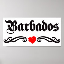 Belize Tattoo Style Poster
