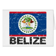 Belize Vintage Flag Cards