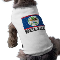 Belize Vintage Flag pet clothing by allworldtees Belize Vintage Flag pet clothing