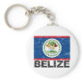 Belize Vintage Flag Key Chains