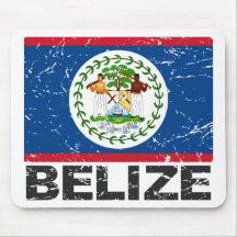 Belize Vintage Flag Mouse Pads