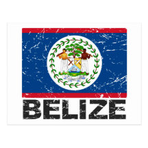 Belize Vintage Flag Post Cards